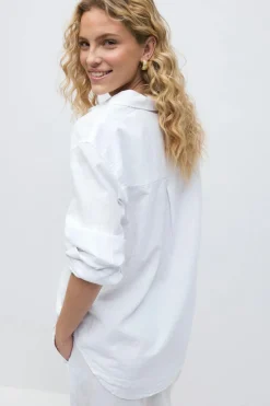 Linen blend shirt