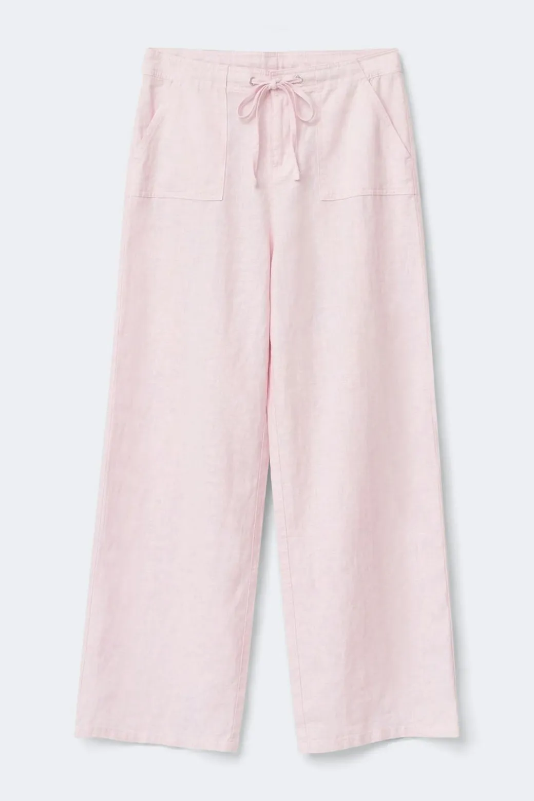 Linen blend trousers