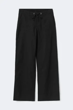 Linen blend trousers
