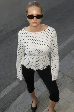 Long sleeve smock top