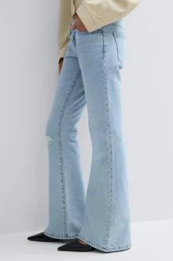 Low full length flare jeans
