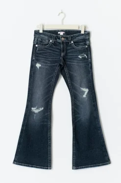 Low rise flare jeans