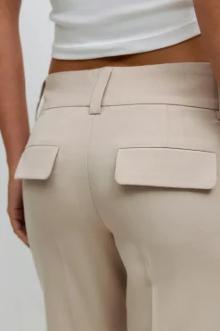 Low waist bootcut trousers