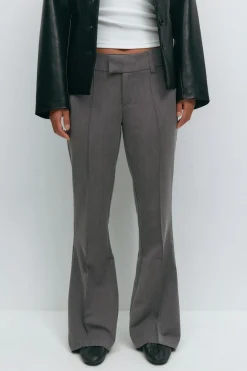 Low waist bootcut trousers