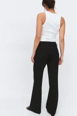 Low waist bootcut trousers