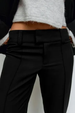 Low waist bootcut trousers