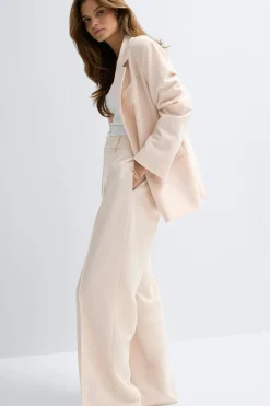 Mid waist wide trousers