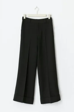 Mid waist wide trousers