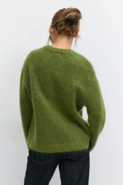 Mohair knitted sweater