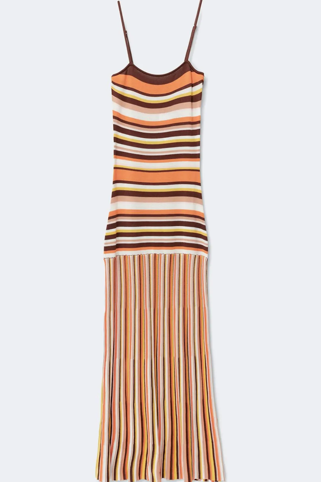 Multistripe knitted dress