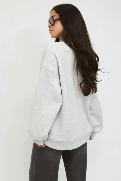 Oversized crew neck sweater