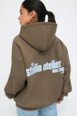 Oversized print hoodie