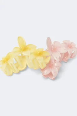 2-pack flower hair clips