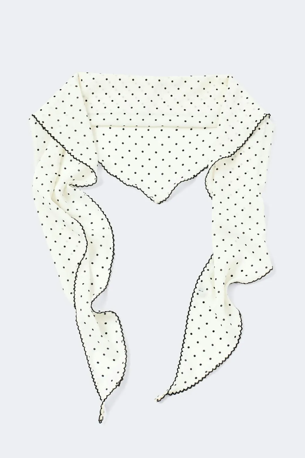 Picot edge hip scarf