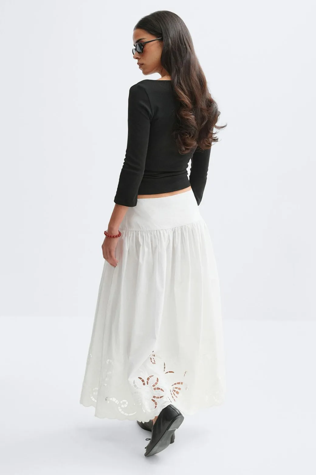 Poplin skirt