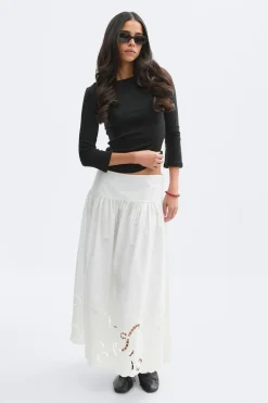 Poplin skirt