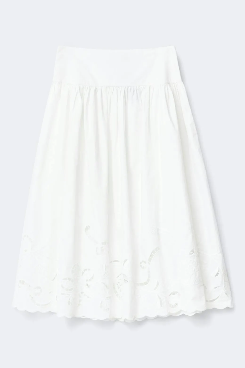 Poplin skirt