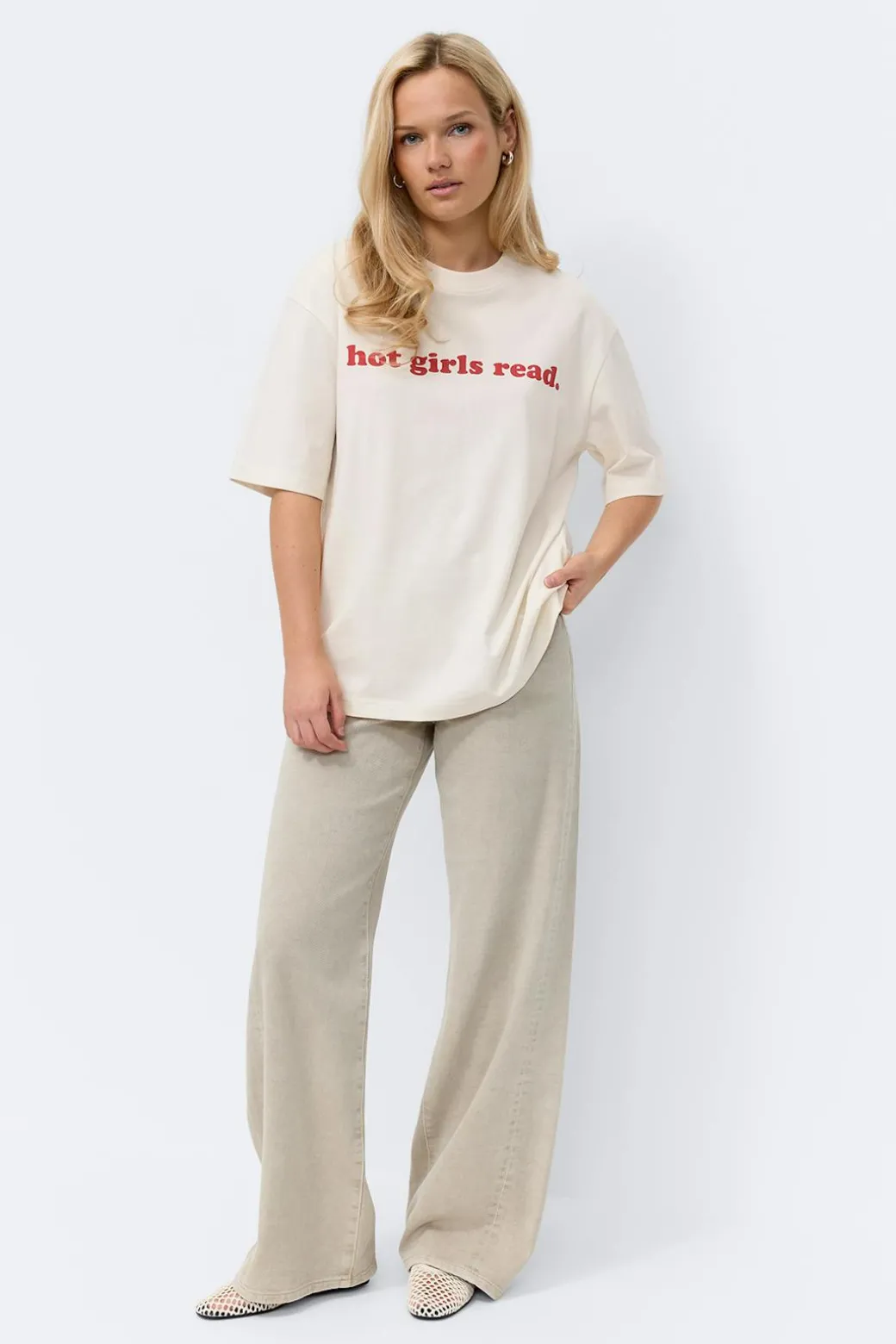 Printed oversized tee