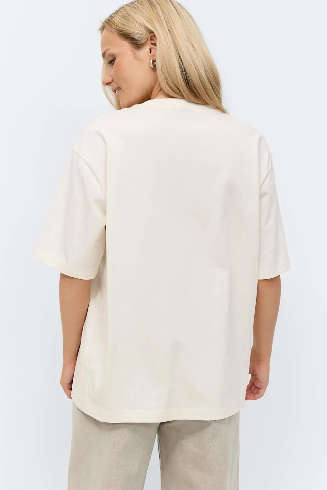 Printed oversized tee
