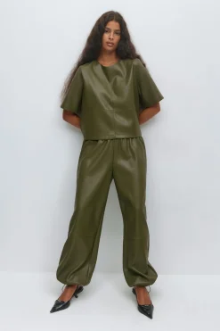 Pu balloon trousers