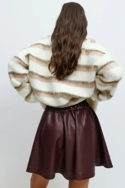 Pu mini skirt