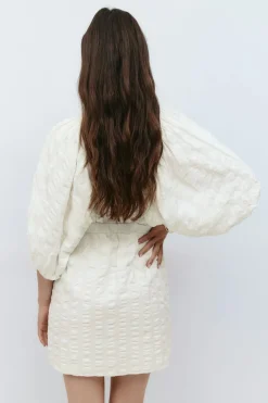 Puff sleeve mini dress