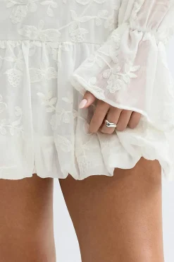 Puff sleeve mini dress