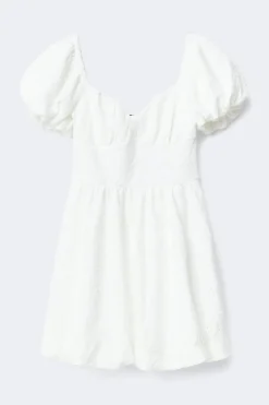 Puff sleeve mini dress