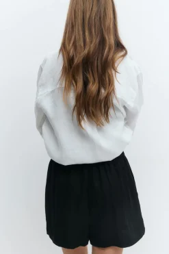 Relaxed high waist shorts
