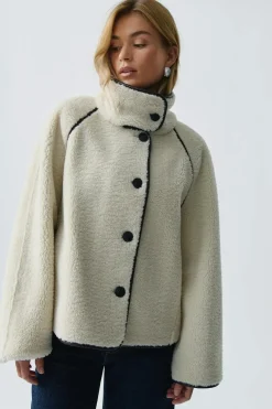 Reversible teddy jacket