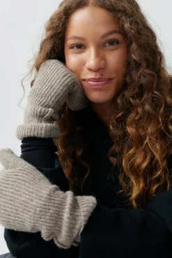 Rib mittens
