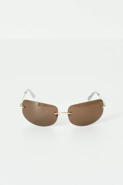 Rimless sunglasses