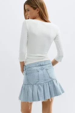 Ruffle babe denim skirt