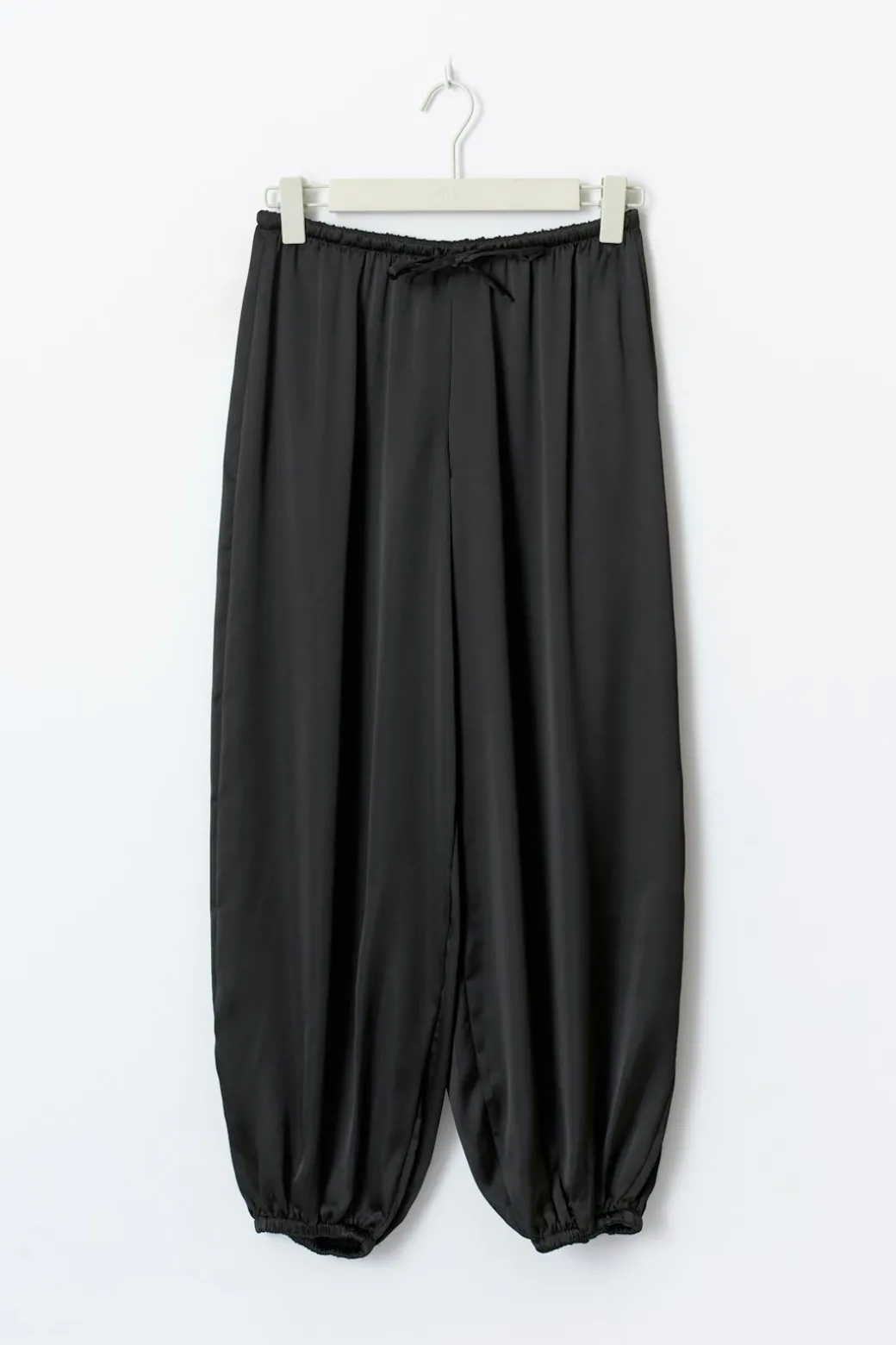 Satin balloon trousers