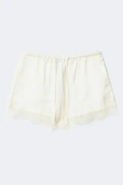 Satin lace shorts
