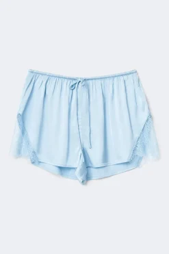 Satin loungewear shorts