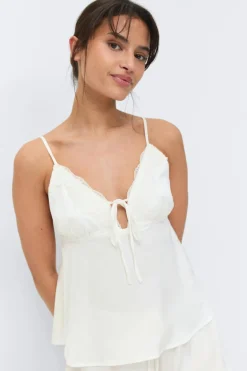 Satin loungewear singlet