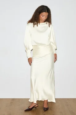 Satin maxi dress