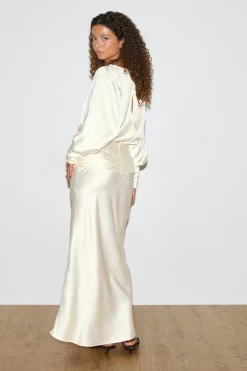 Satin maxi dress