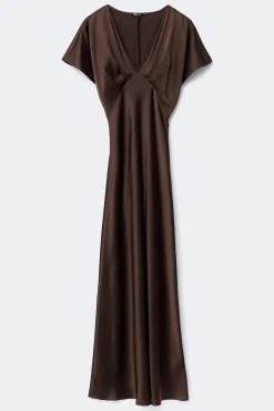 Satin maxi dress