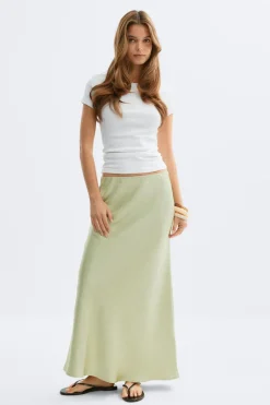 Satin skirt