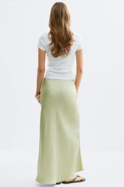 Satin skirt