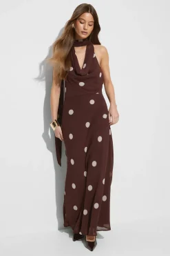 Scarf maxi dress