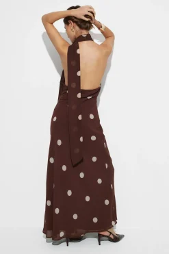 Scarf maxi dress