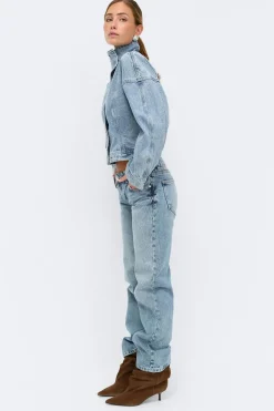 Sculpted denim jacket