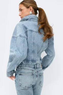 Sculpted denim jacket