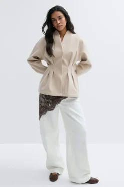 Sculpted felt jacket