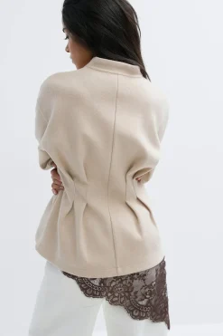 Sculpted felt jacket