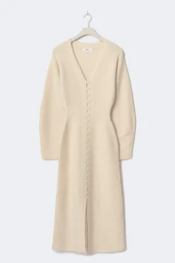Shaped knitted dress