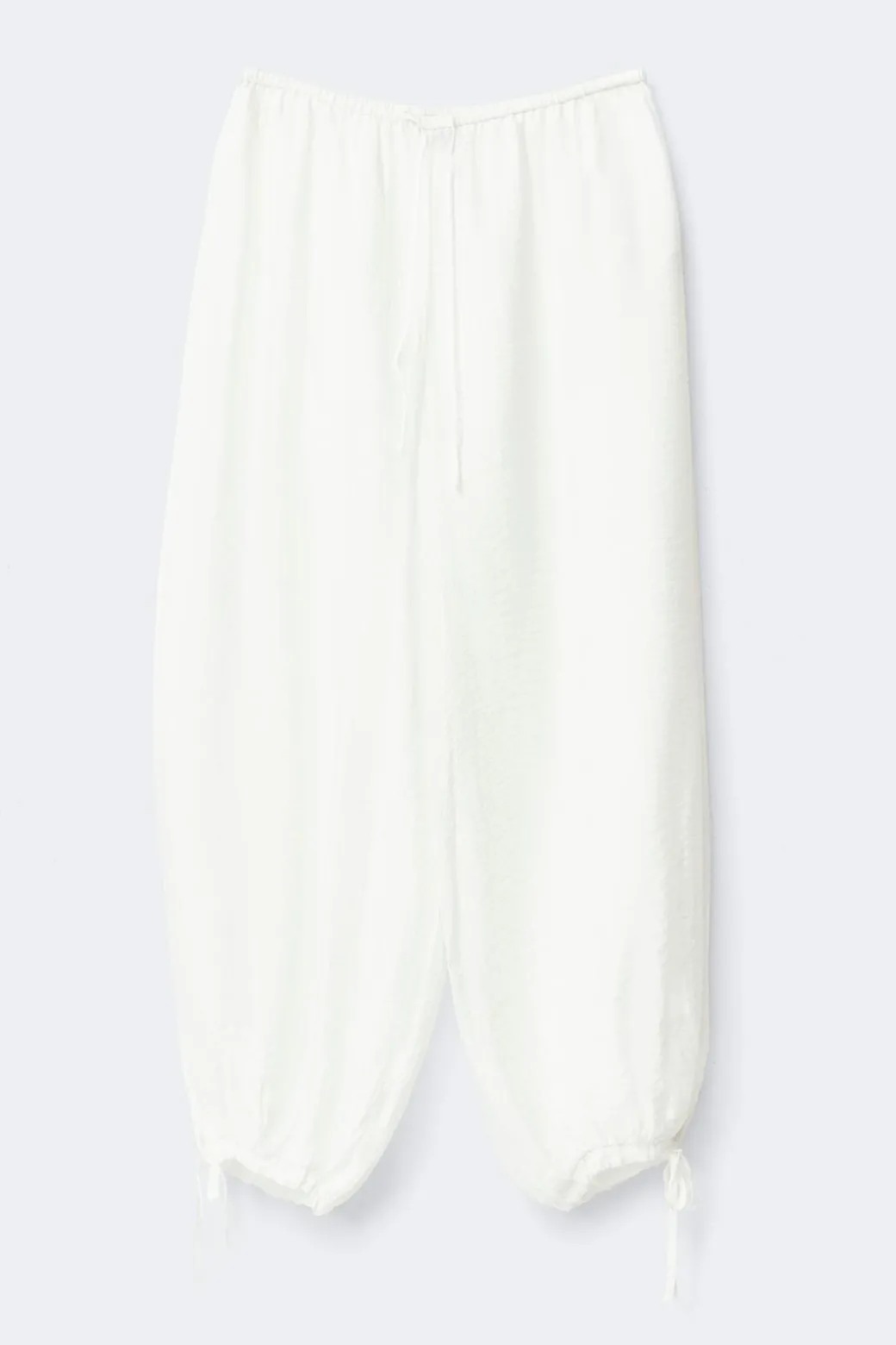 Sheer balloon trousers
